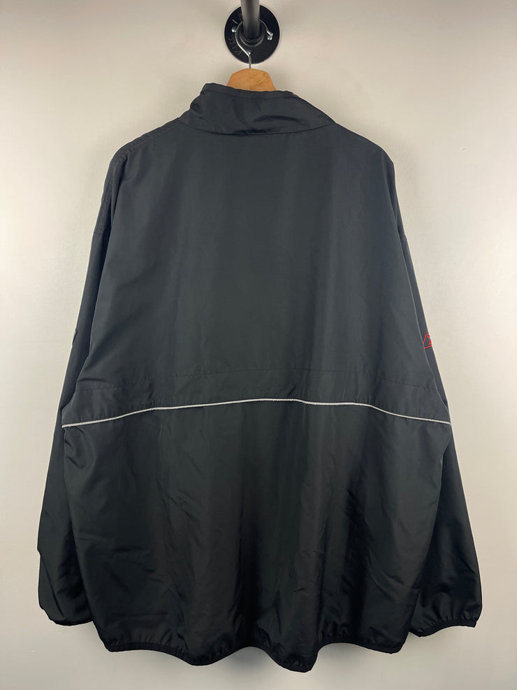 Vintage NFL Reebok Atlanta Falcons Quarter Zip Black Windbreaker