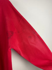 Vintage 90s Dalmatian Dog Fire Fighter Red Crewneck