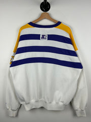 Vintage 80s NBA Starter Los Angeles Lakers White Crewneck