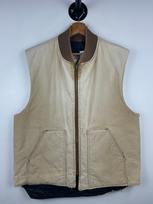 Vintage 90s Wear Guard Faded Light Brown Work Vest