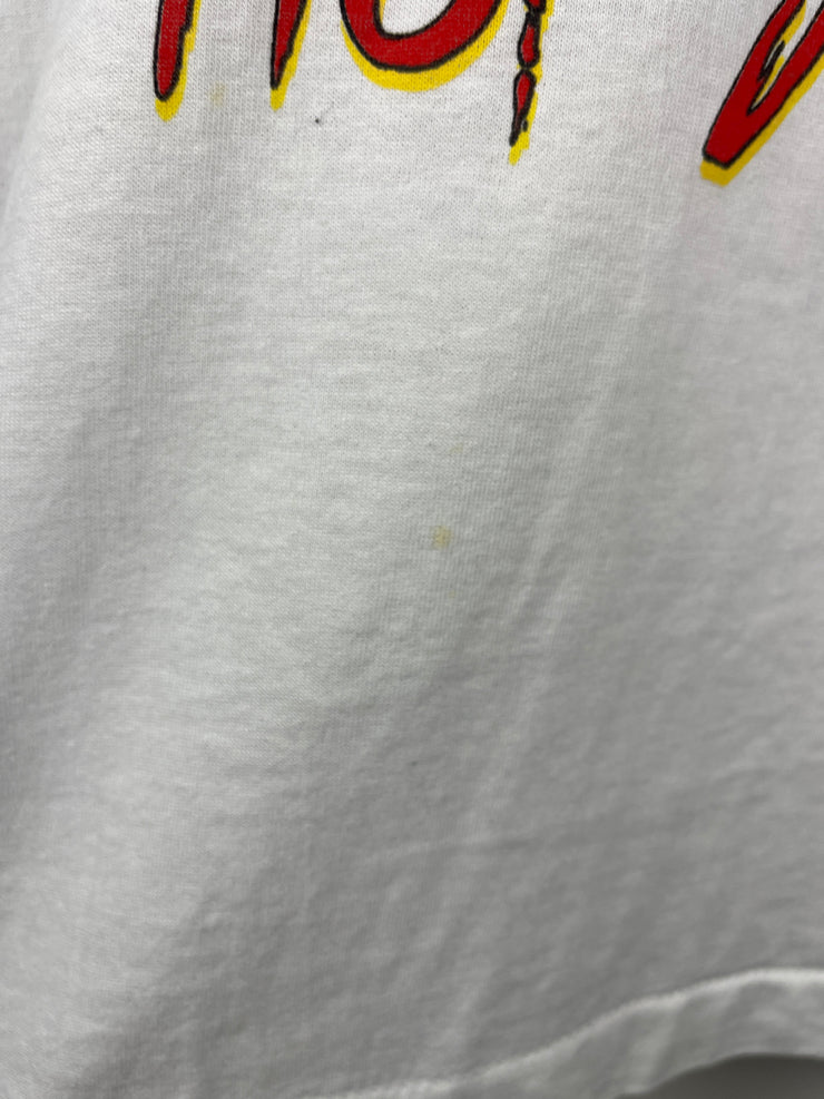 Vintage 90s NJPW G1 Climax Hot Summer Japan Wrestling White Tee