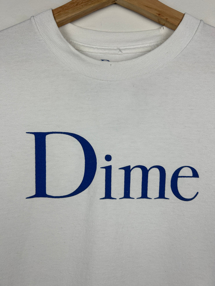 Dime Spellout White Tee