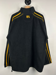 Vintage NFL Pittsburgh Steelers Black Quarter Zip Fleece Sweater