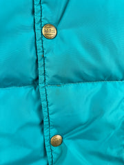 Vintage 80s LL Bean Down Filled Teal Puffer Vest
