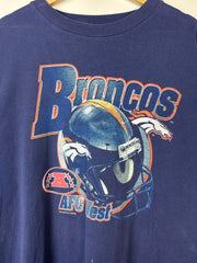 Vintage 90s NFL Starter Denver Broncos Navy Tee