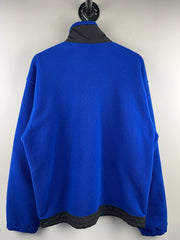 Vintage Labatt Blue Beer Blue Zip Up Fleece Sweater