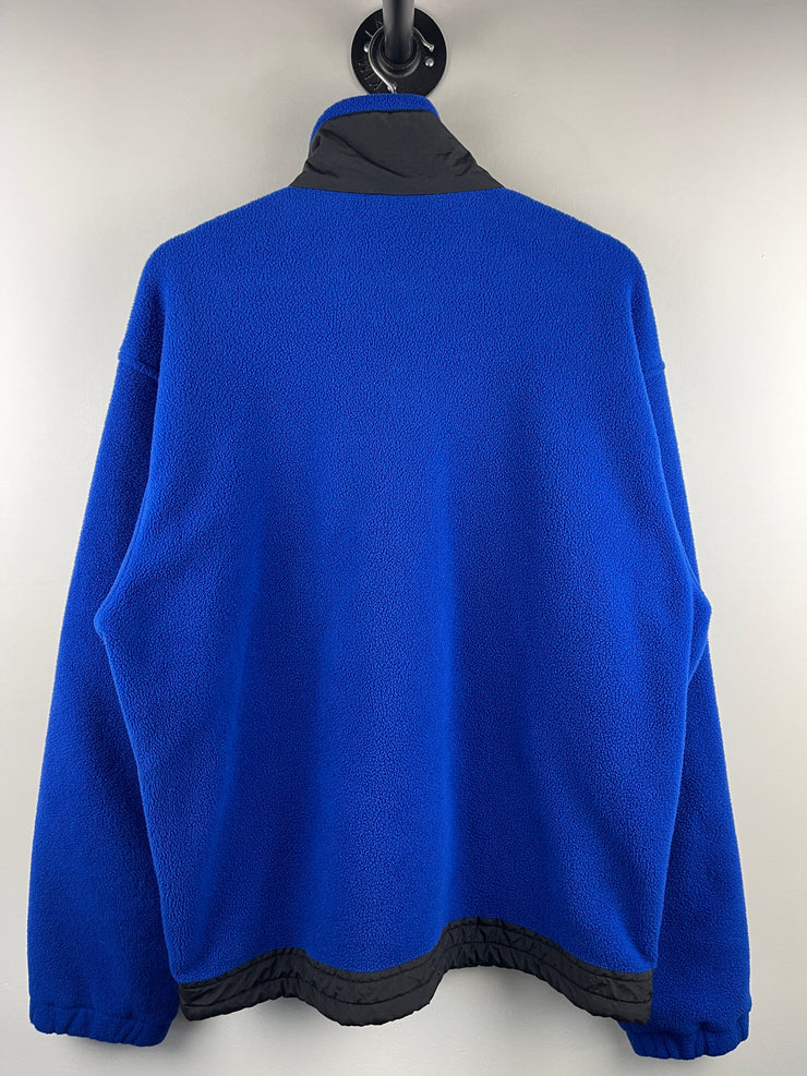 Vintage Labatt Blue Beer Blue Zip Up Fleece Sweater