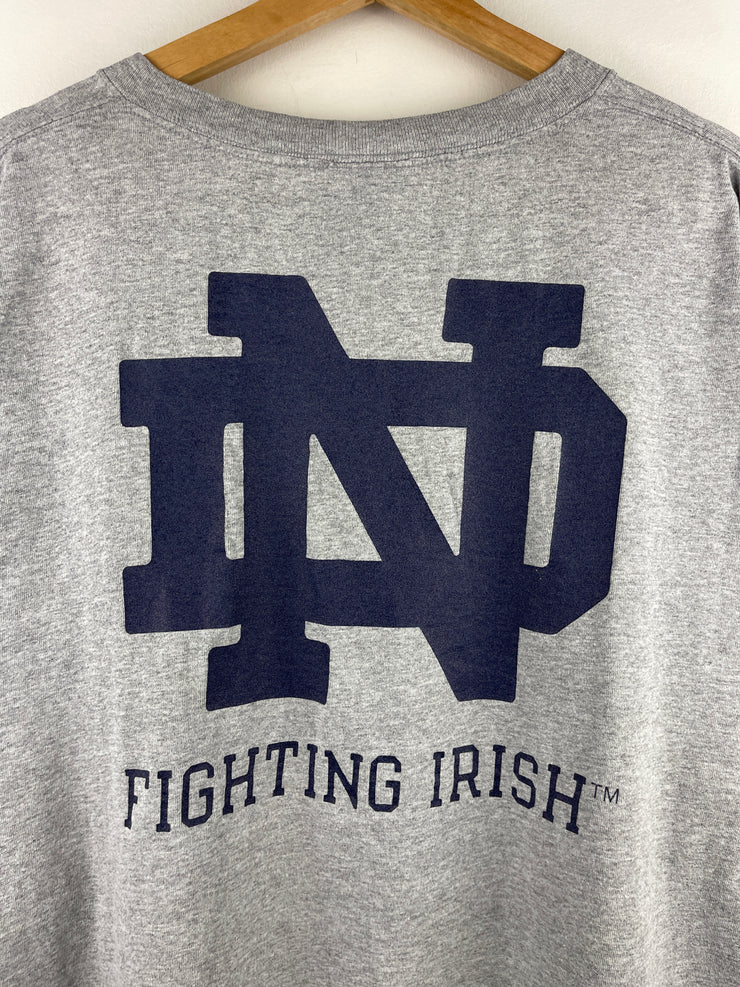Vintage Adidas Notre Dame Fighting Irish Grey Tee
