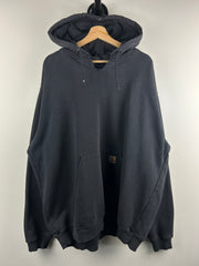 Vintage Carhartt Patch Faded Black Hoodie