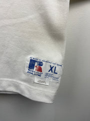 Vintage 90s NFL Russell Athletic Buffalo Bills 3/4 Sleeve White Crewneck