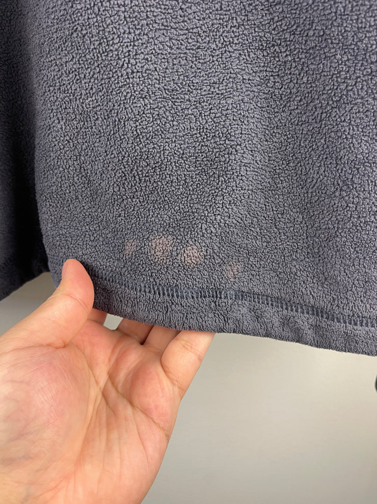 Vintage Old Navy Spellout Navy Quarter Zip Fleece Sweater