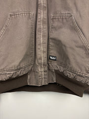 Vintage Walls Faded Brown Hooded Work Jacket