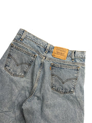 Vintage 90s Levis 550 Orange Tab Blue Denim Jeans
