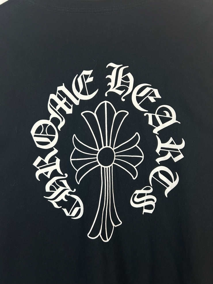 Chrome Hearts Neck Logo Cross Black Long Sleeve