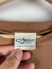 Vintage 90s Wilderness Deer Brown Crewneck