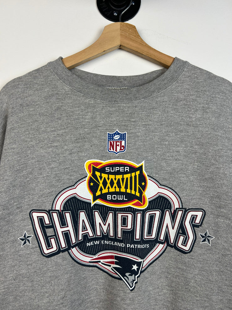 Vintage New England Patriots Grey Crewneck