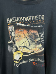 Vintage Y2K Harley Davidson Aruba Black Tee