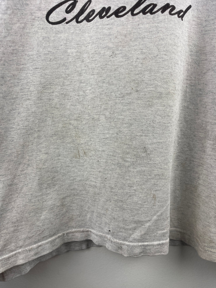 Vintage NFL Cleveland Browns Spellout Grey Tee