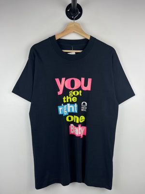 Vintage 90s Pepsi Taco Bell You Got The Right One Baby Black Tee
