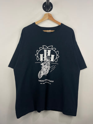 Vintage Harley Davidson Honda Heaven Black Tee