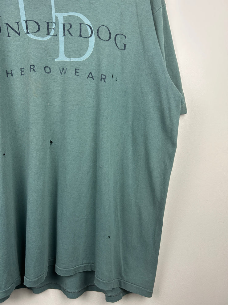 Vintage 1996 Underdog Hero Wear Blue Tee
