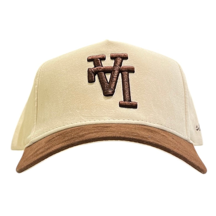 Studio 1999 LA Brown & Cream Suede Snapback Hat