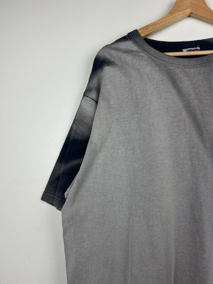 Vintage 90s Champion Sun Faded Navy Blank Tee