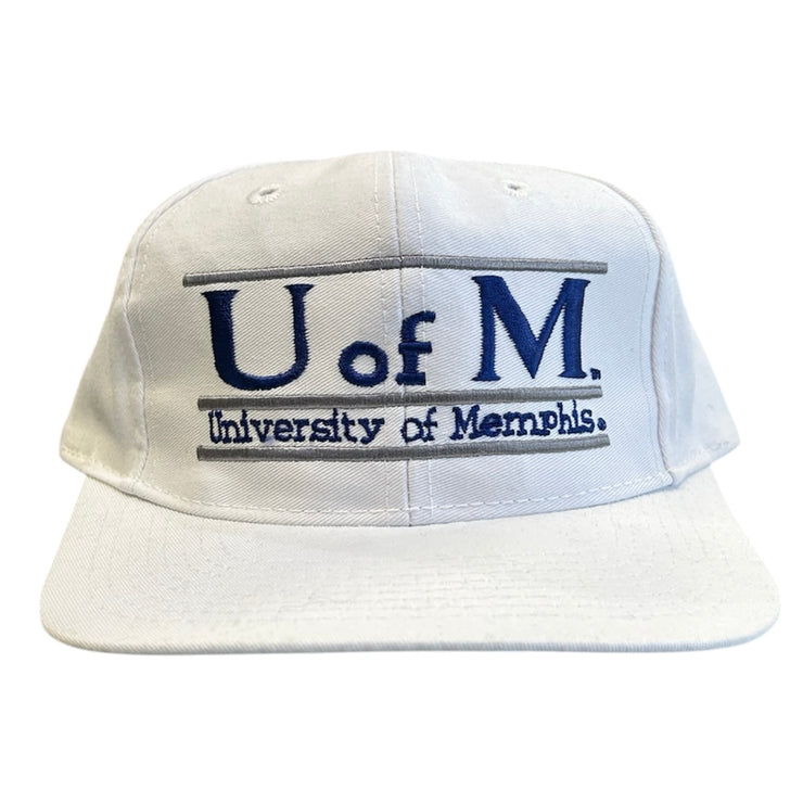 Vintage 90s The Game University Of Memphis Split Bar Snapback Hat