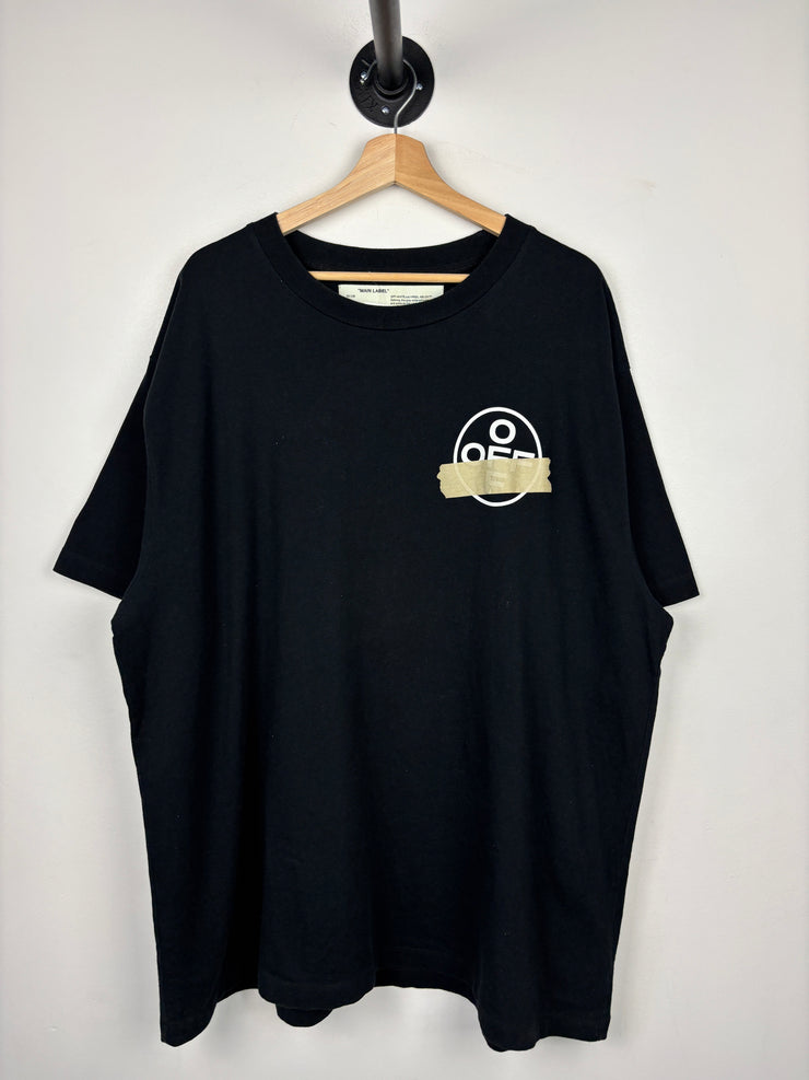 Off White Tape Arrows Black Tee