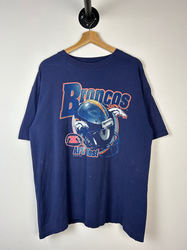 Vintage 90s NFL Starter Denver Broncos Navy Tee