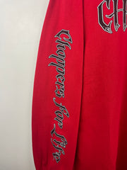 Vintage 2003 West Coast Choppers Choppers For Life Red Long Sleeve