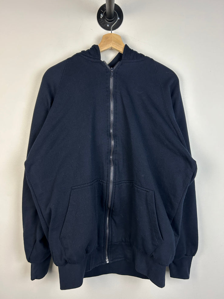 Vintage Y2K Timber Trail Navy Thermal Zip Up Hoodie