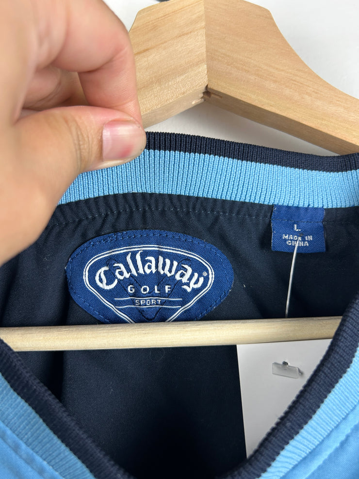 Vintage Callaway Golf Baby Blue Pullover Windbreaker