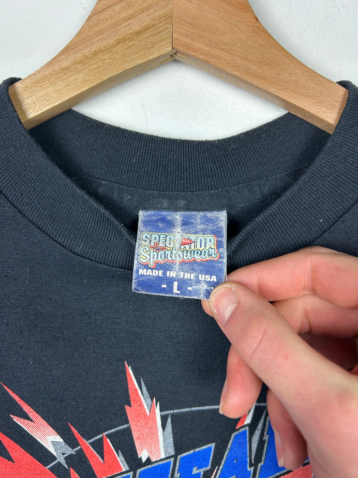 Vintage 90s NFL Buffalo Bills Explosion Black Tee