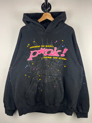 Sp5der FW21 P*nk Black Hoodie