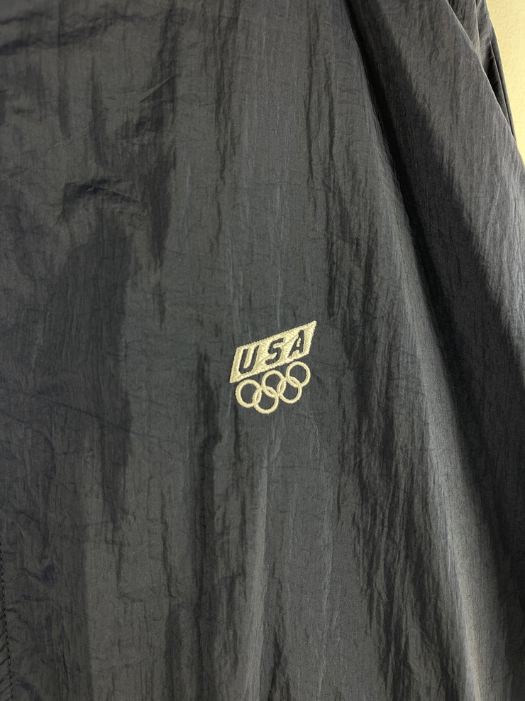 Vintage 90s USA Olympics Navy Windbreaker