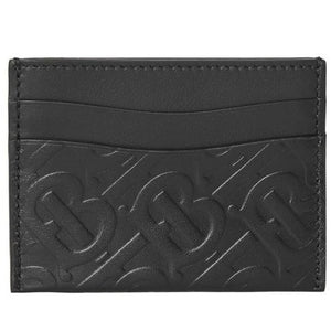 Burberry Monogram Embossed Black Card Holder