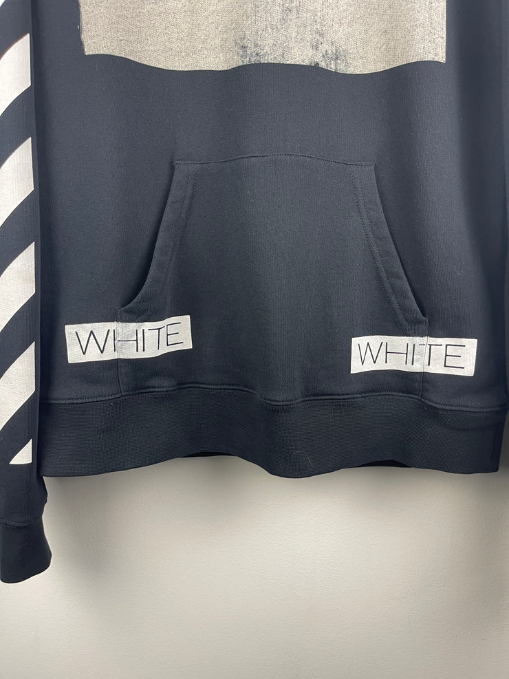 Off White Caravaggio Diagonal Black Hoodie