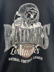 Vintage 90s NFL Los Angeles Raiders Black Crewneck