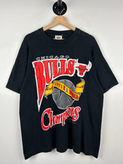 Vintage 90s NBA Chicago Bulls Champions Black Tee