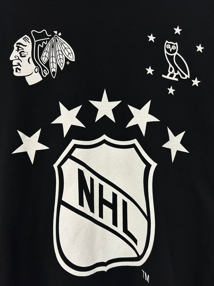 OVO x NHL Chicago Blackhawks Black Long Sleeve