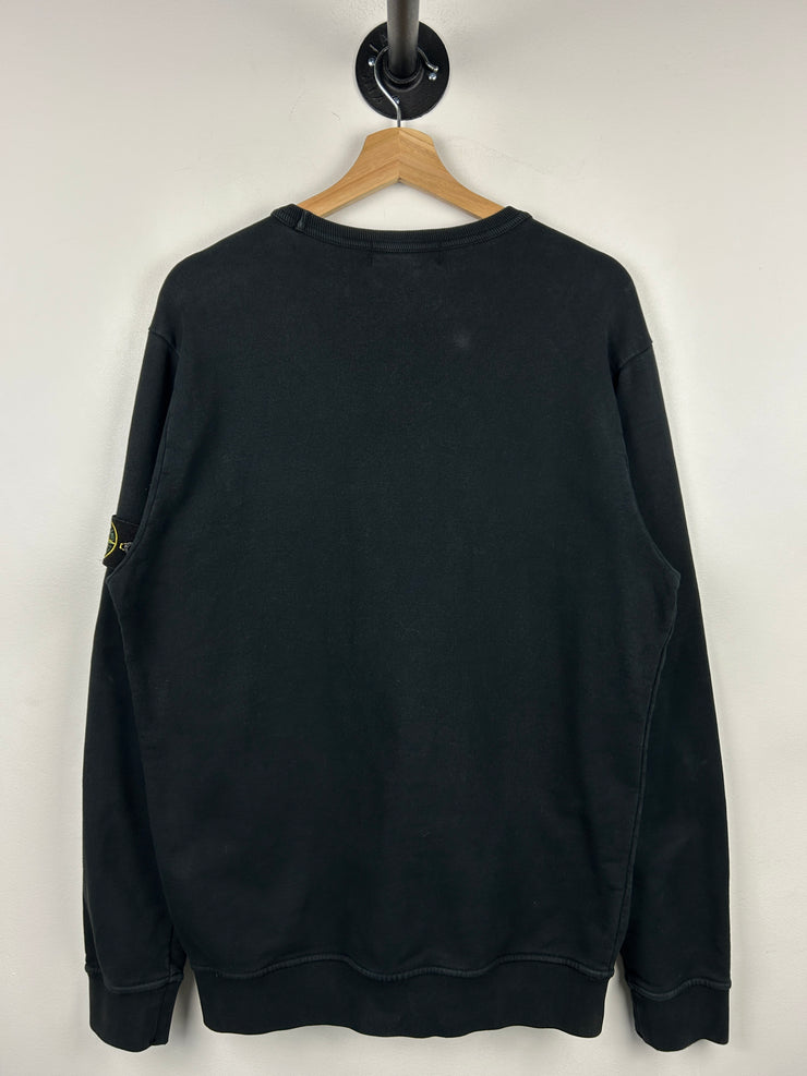 Stone Island Chest Pocket Black Crewneck