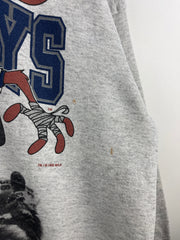 Vintage 90s NFL Dallas Cowboys Looney Tunes Taz Grey Crewneck
