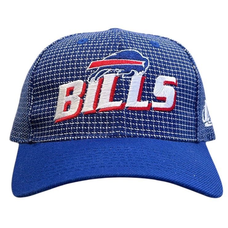 Vintage 90s NFL Logo Athletic Buffalo Bills Grid Strapback Hat