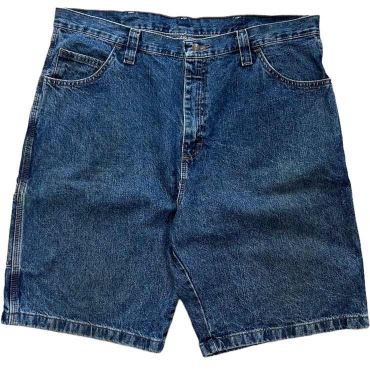 Vintage Wrangler Carpenter Dark Wash Blue Denim Shorts