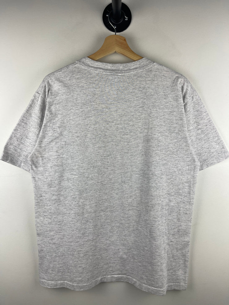 Vintage 90s West Virginia VS South Carolina Car Quest Bowl Football Grey Tee