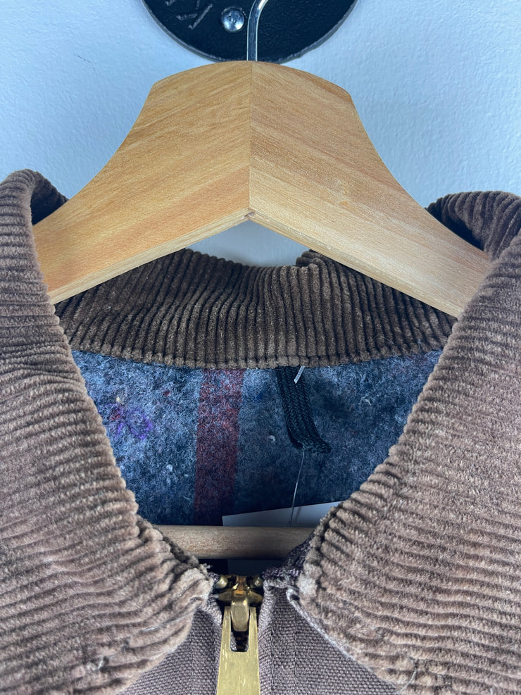 Vintage 90s Duxbak Detroit Blanket Lined Brown Work Jacket
