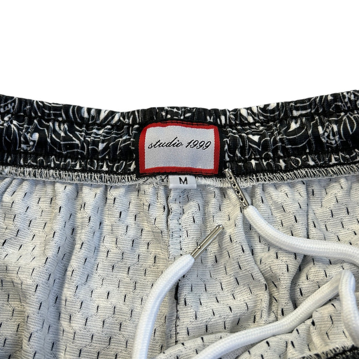 Studio 1999 x VMH Black Paisley Mesh Shorts