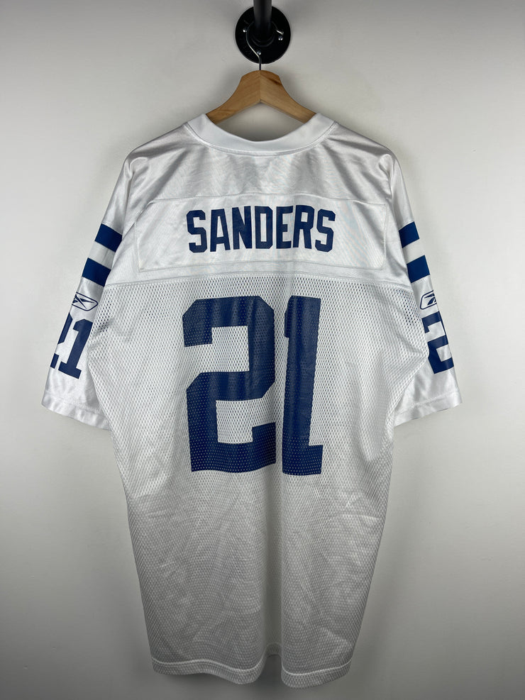 Vintage NFL Reebok Dallas Cowboys Sanders White Football Jersey