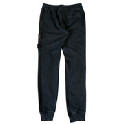 Stone Island Patch Washed Black Sweatpants